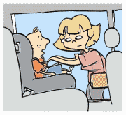 Kid in back seat