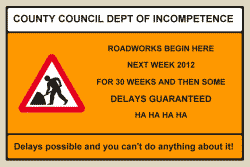 Expect Delays - Roadworks Signs